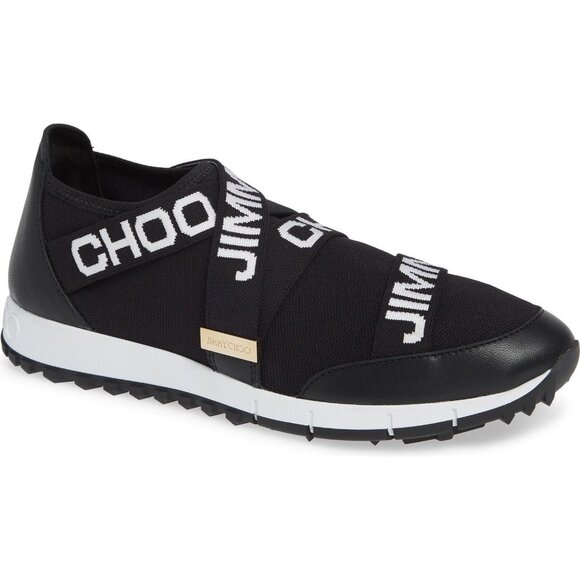 JIMMY CHOO Toronto Slip-On Logo Sneaker - Picture 3 of 17